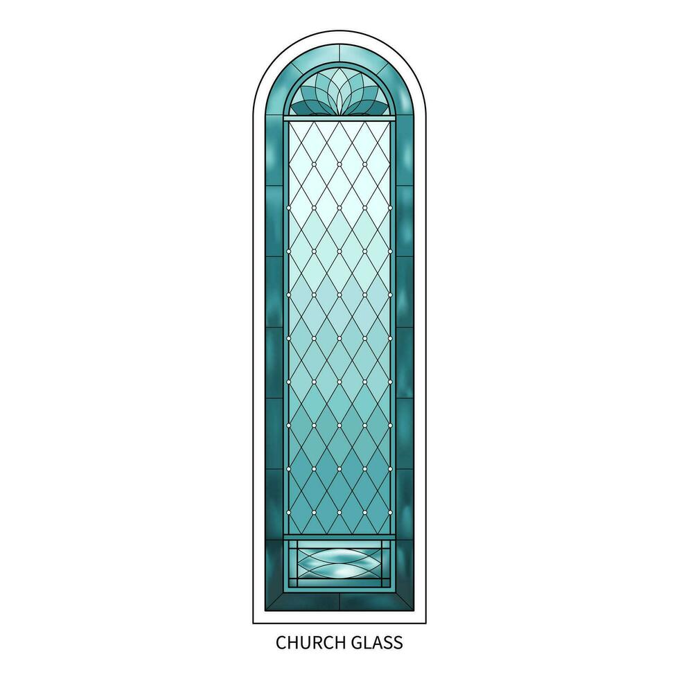 Kirche Glas Klasse befleckt Fenster. vektor