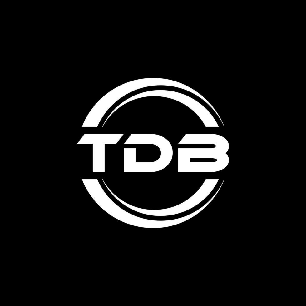 tdb logotyp design, inspiration för en unik identitet. modern elegans och kreativ design. vattenmärke din Framgång med de slående detta logotyp. vektor