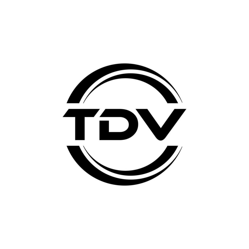 tdv Logo Design, Inspiration zum ein einzigartig Identität. modern Eleganz und kreativ Design. Wasserzeichen Ihre Erfolg mit das auffällig diese Logo. vektor