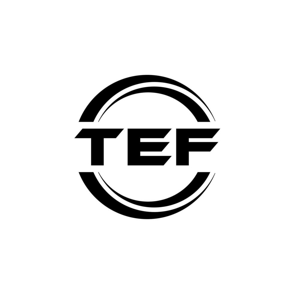 tef Logo Design, Inspiration zum ein einzigartig Identität. modern Eleganz und kreativ Design. Wasserzeichen Ihre Erfolg mit das auffällig diese Logo. vektor