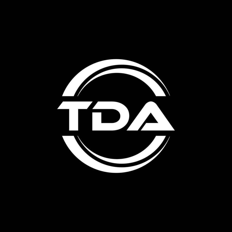 tda logotyp design, inspiration för en unik identitet. modern elegans och kreativ design. vattenmärke din Framgång med de slående detta logotyp. vektor