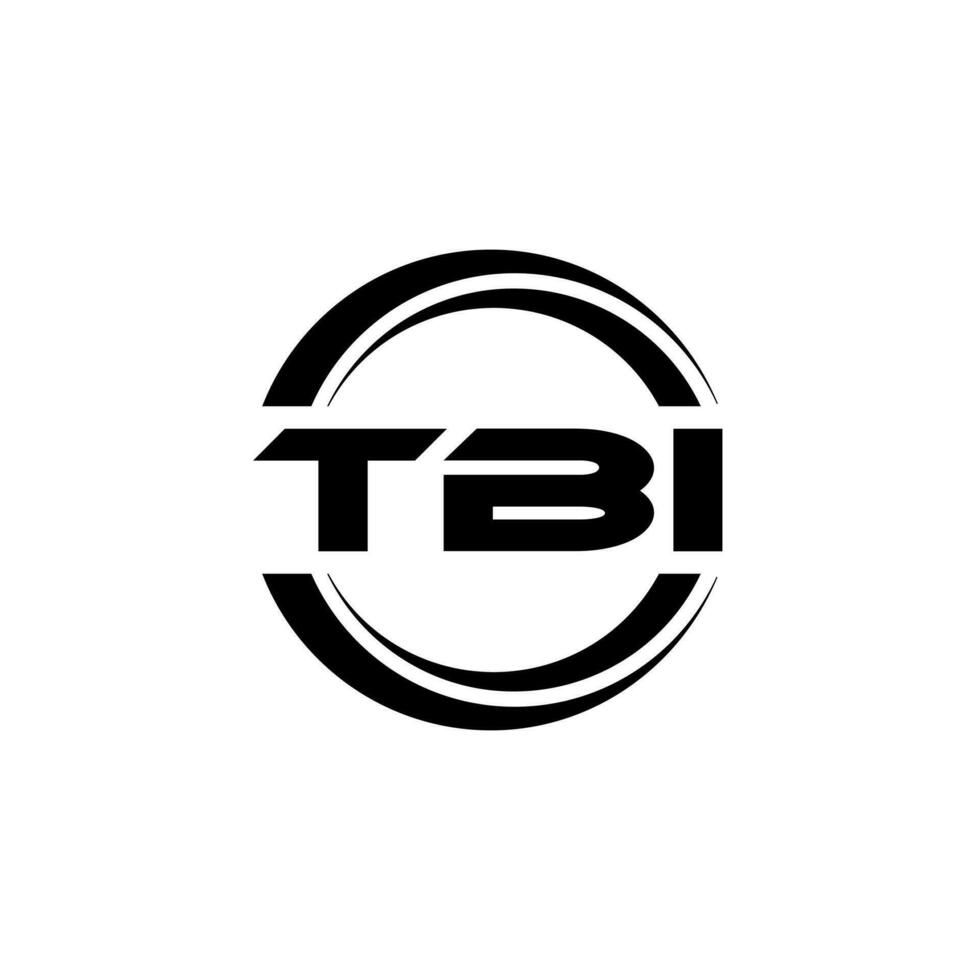 tbi logotyp design, inspiration för en unik identitet. modern elegans och kreativ design. vattenmärke din Framgång med de slående detta logotyp. vektor