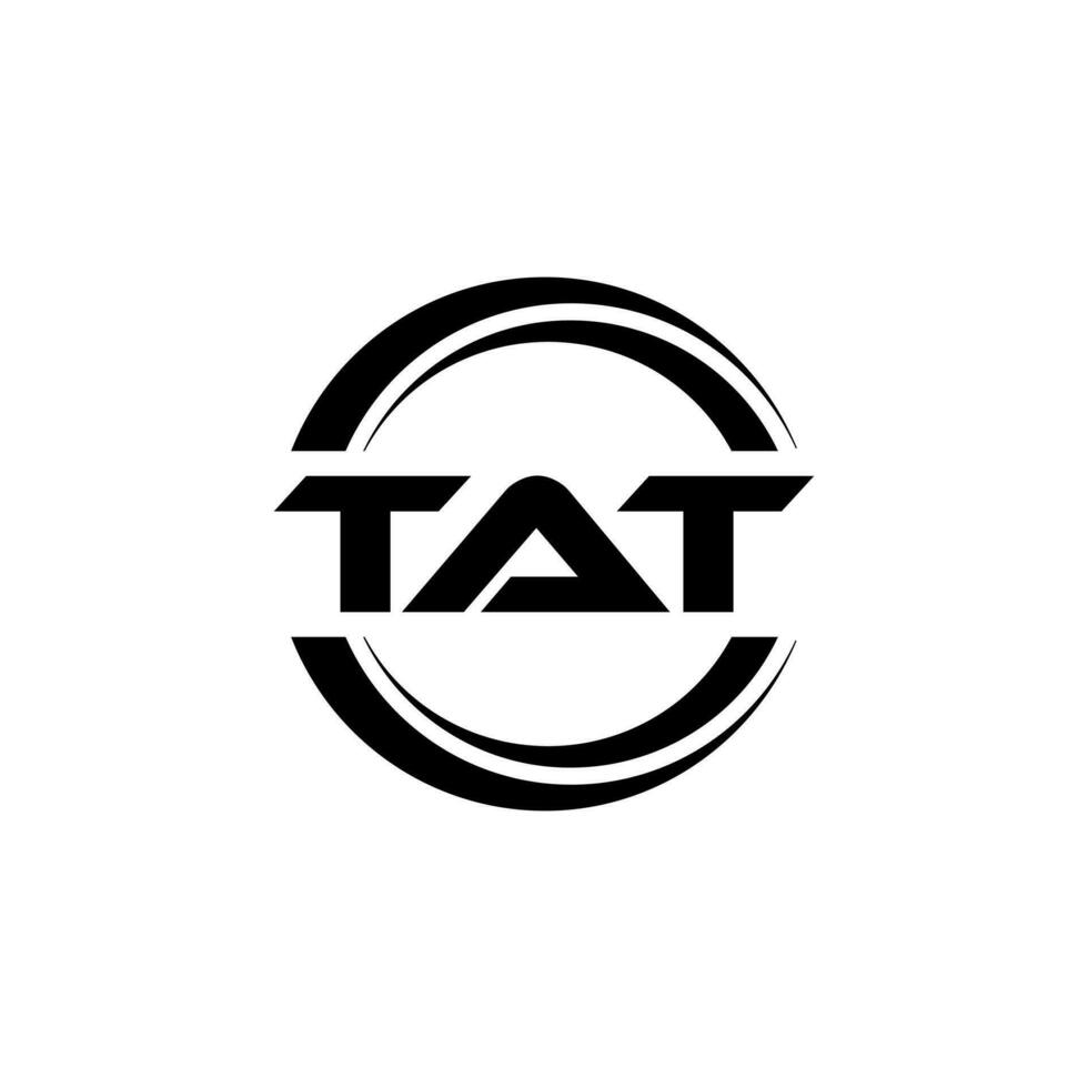 tat logotyp design, inspiration för en unik identitet. modern elegans och kreativ design. vattenmärke din Framgång med de slående detta logotyp. vektor