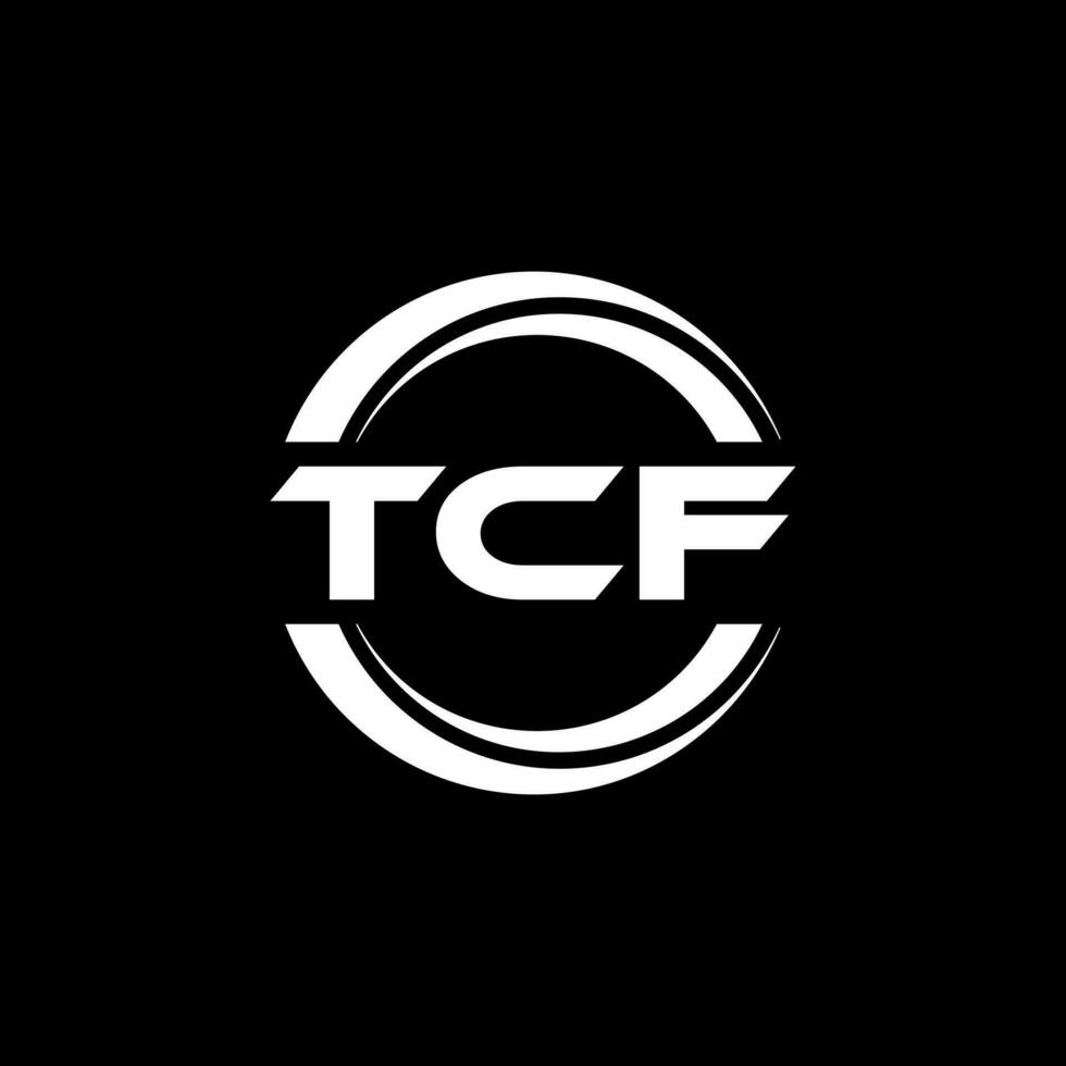 tcf logotyp design, inspiration för en unik identitet. modern elegans och kreativ design. vattenmärke din Framgång med de slående detta logotyp. vektor