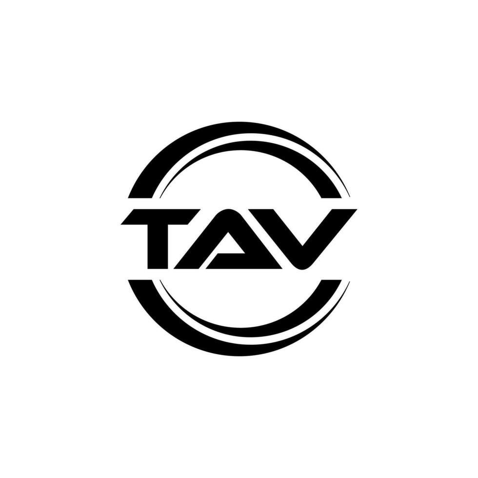 tav Logo Design, Inspiration zum ein einzigartig Identität. modern Eleganz und kreativ Design. Wasserzeichen Ihre Erfolg mit das auffällig diese Logo. vektor