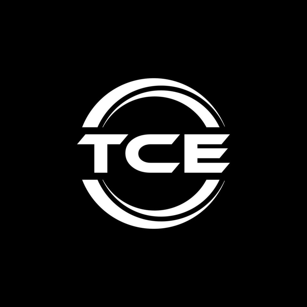 tce logotyp design, inspiration för en unik identitet. modern elegans och kreativ design. vattenmärke din Framgång med de slående detta logotyp. vektor