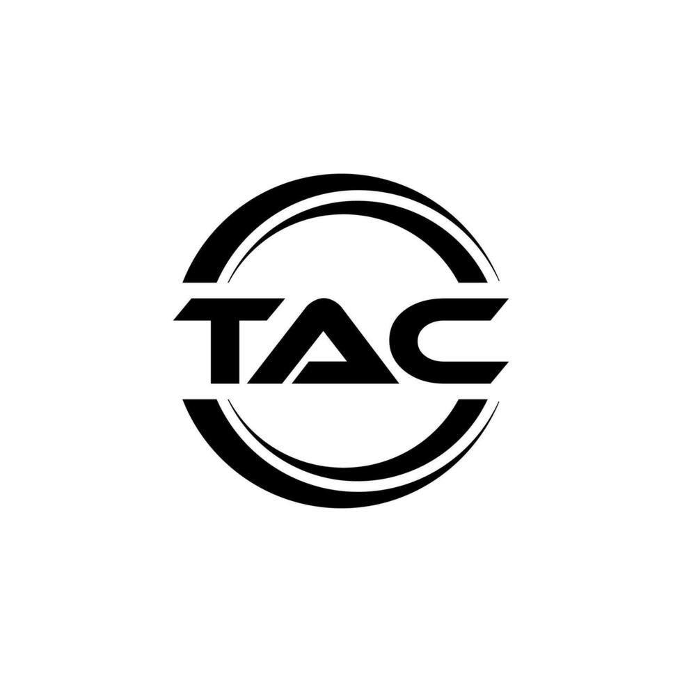 tac logotyp design, inspiration för en unik identitet. modern elegans och kreativ design. vattenmärke din Framgång med de slående detta logotyp. vektor