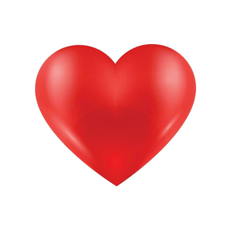 Vektor rot Herz Vektor Symbol isoliert auf das Weiß Hintergrund