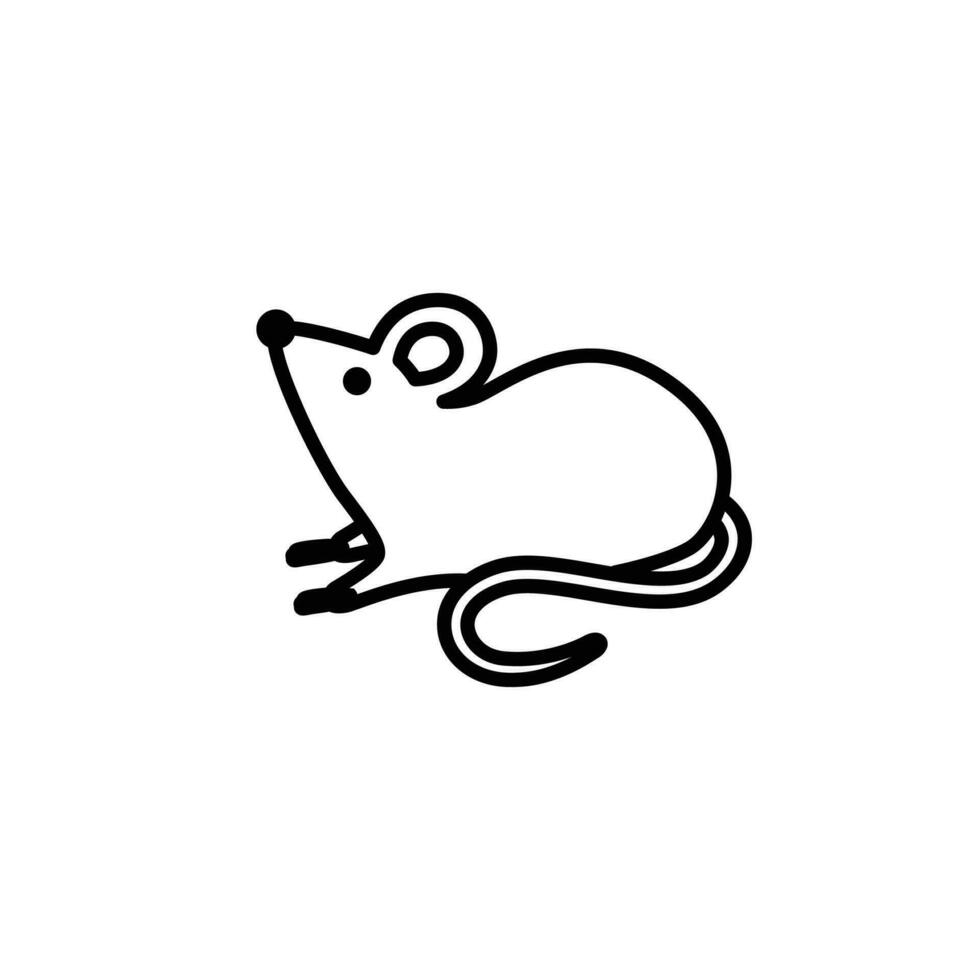 Vektor Ratten Symbol Logo Design Illustration