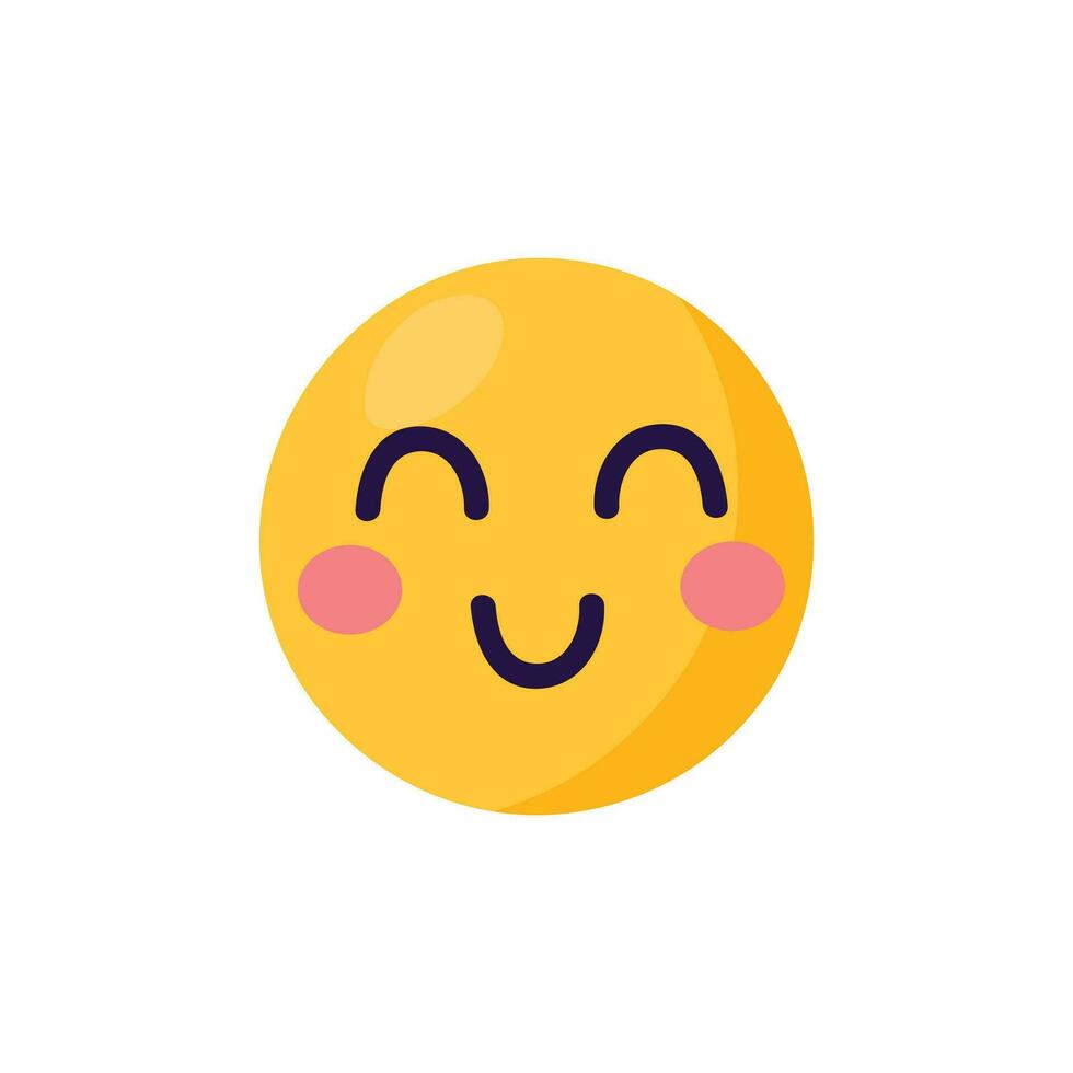 Vektor traurig Emoji. Symbol zum Sozial Netzwerk