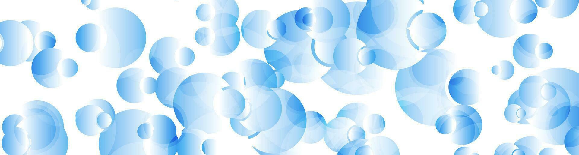 ljus blå glansig cirklar abstrakt tech bakgrund vektor