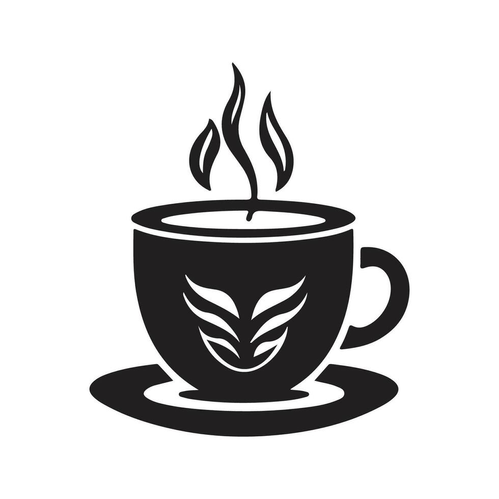 kaffe affär, årgång logotyp linje konst begrepp svart och vit Färg, hand dragen illustration vektor