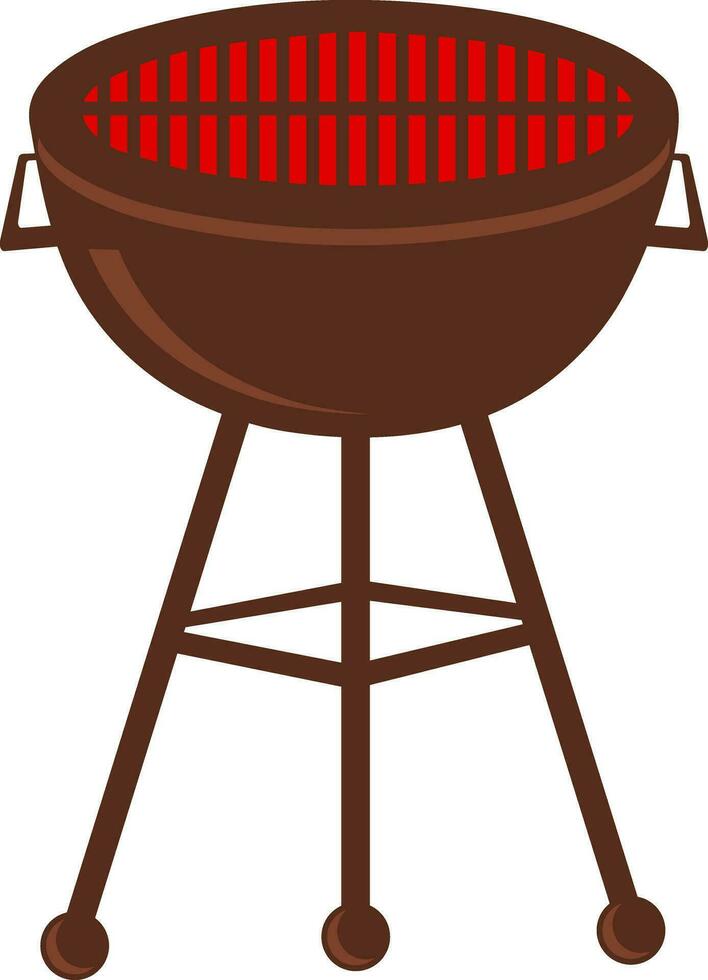 illustration av en grilla grill. vektor