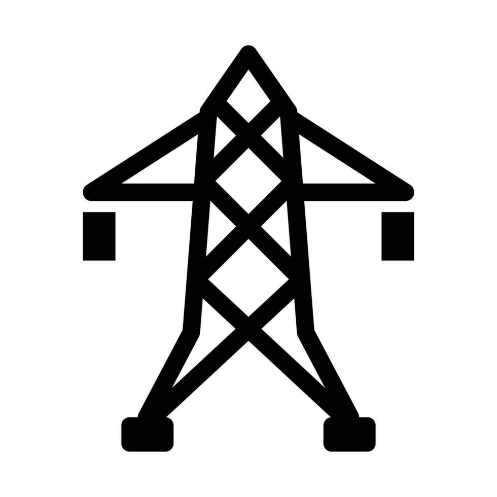 Turm Vektor Glyphe Symbol zum persönlich und kommerziell verwenden.