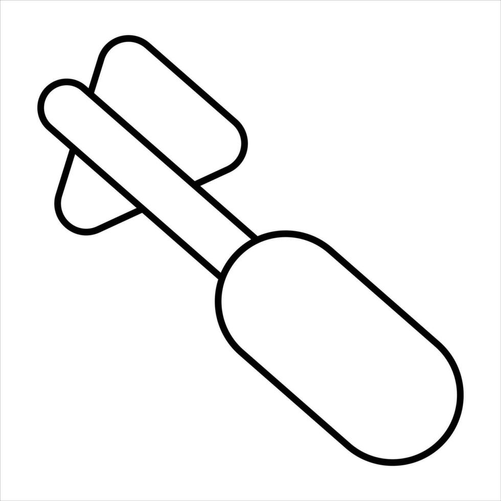 Reflex Hammer Linie Symbol Design Stil vektor