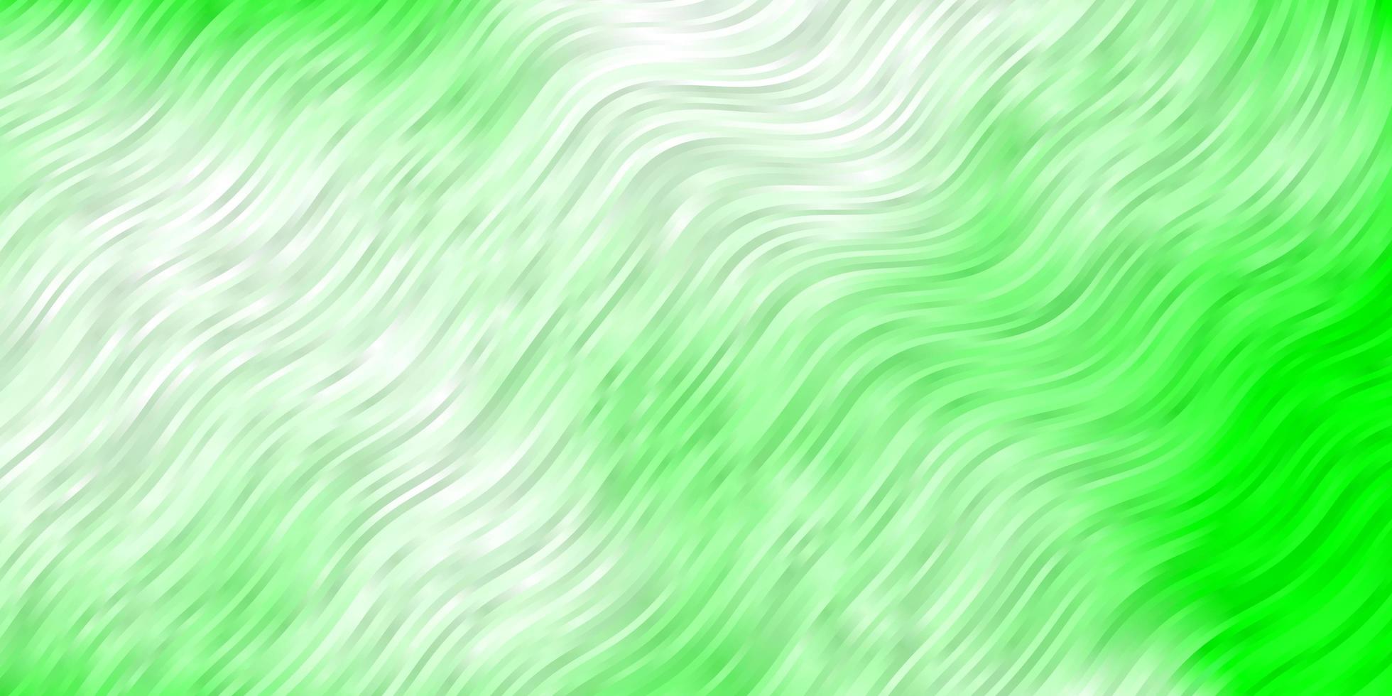 ljusgrön vektorbakgrund med bågar. ljusa prov med färgglada böjda linjer, former. mall för din ui-design. vektor