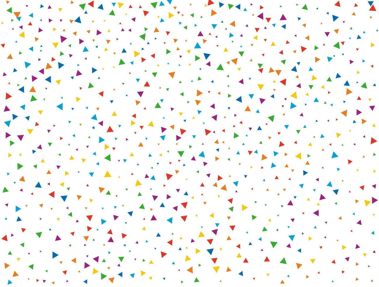 triangel- regnbåge konfetti. regnbåge glitter konfetti bakgrund. vektor illustration.