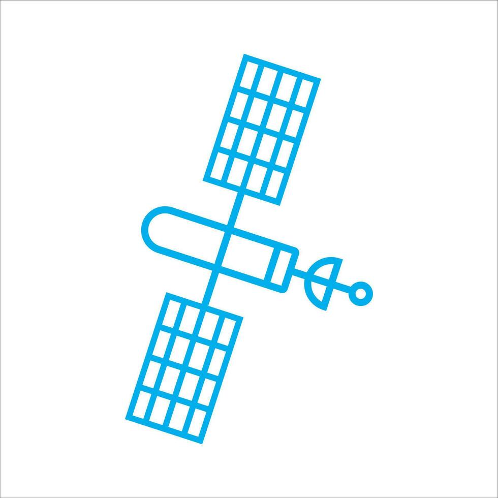 Satellit Symbol Vektor Illustration Symbol