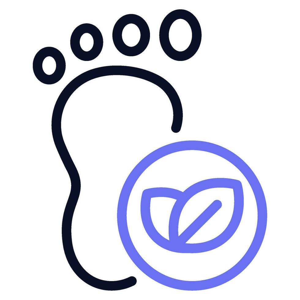 Kohlenstoff Fußabdruck Symbol vektor