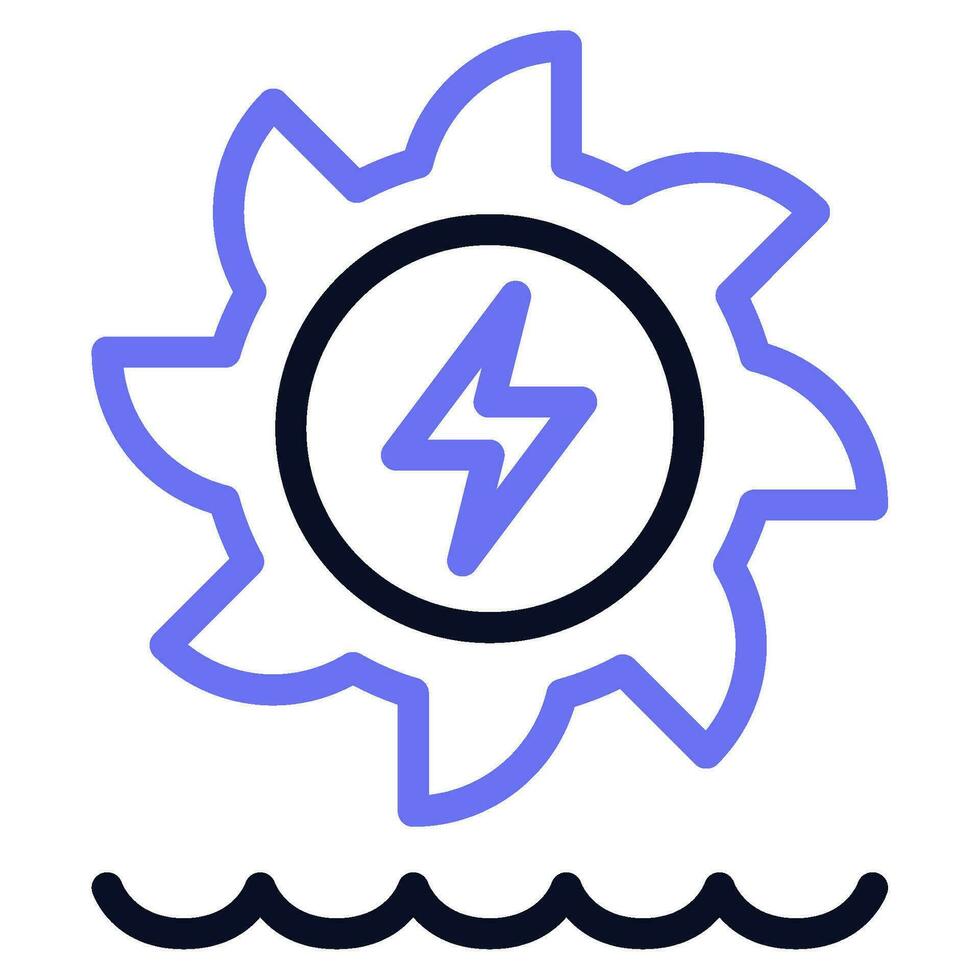 vattenkraft kraft ikon vektor