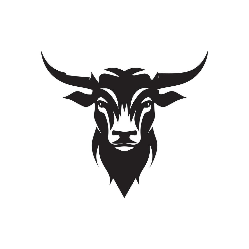 Stier Logo Design Illustration vektor