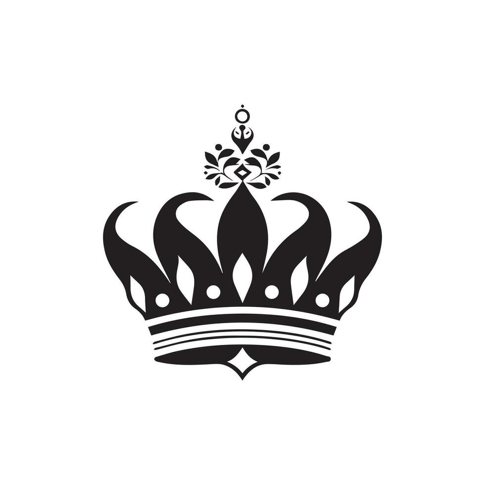 Krone Silhouette Logo vektor