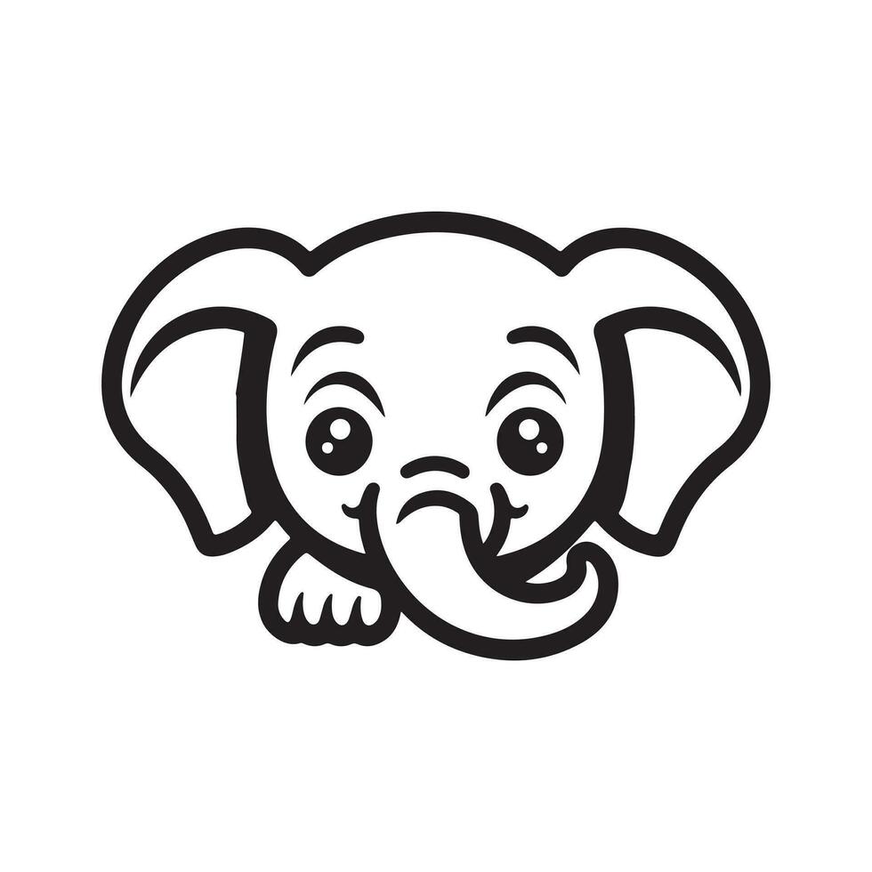 elefant ikon design vektor