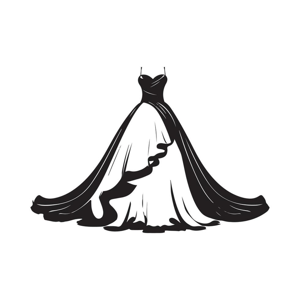 Frauen Kleid Logo vektor
