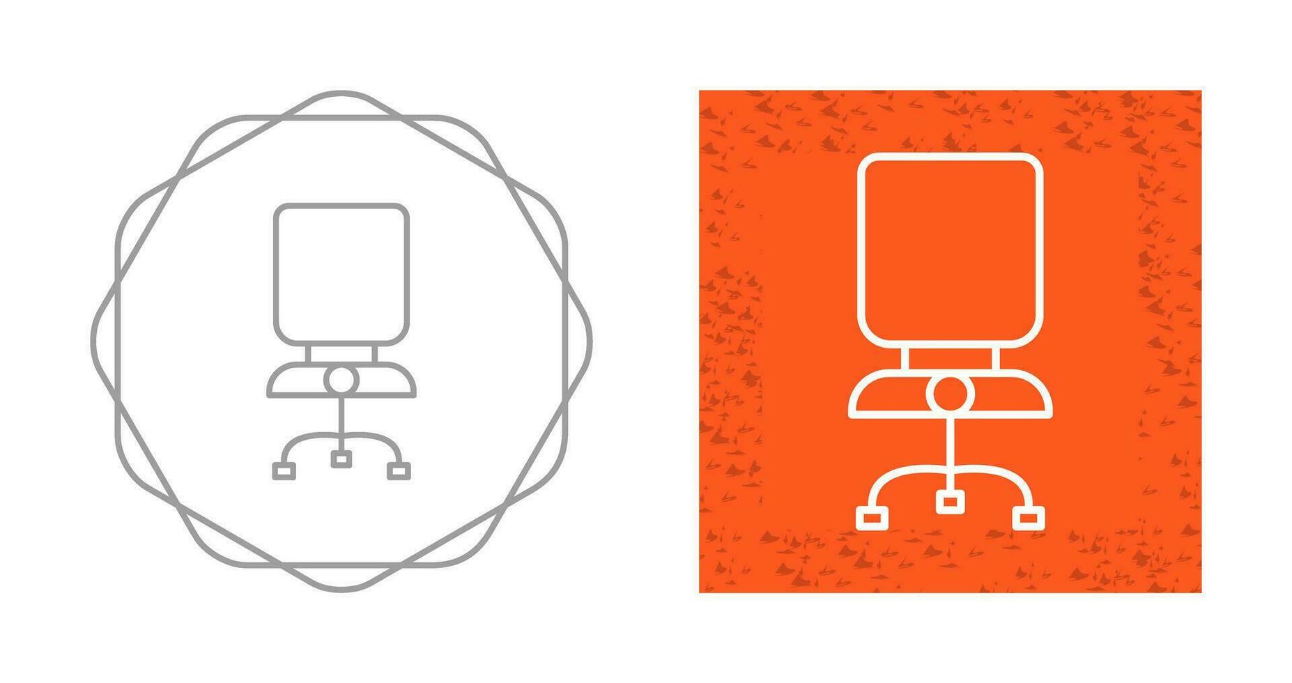 Bürostuhl-Vektorsymbol vektor