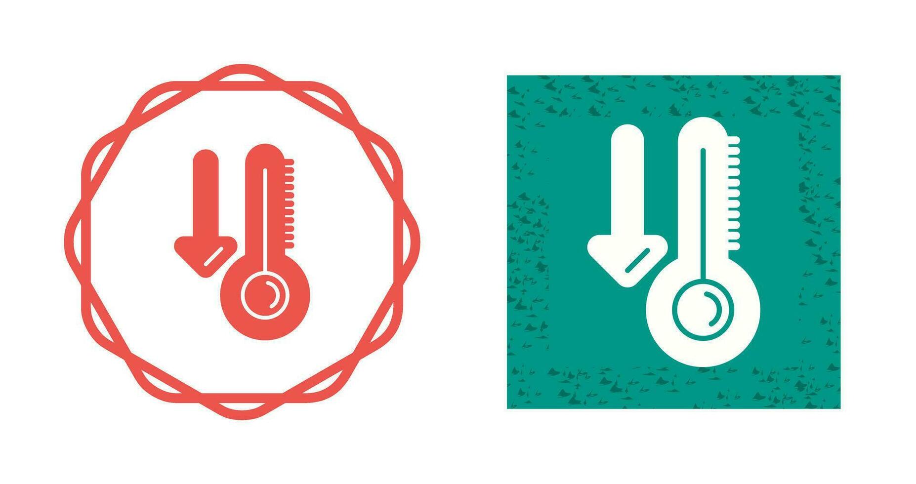 Vektorsymbol für niedrige Temperatur vektor