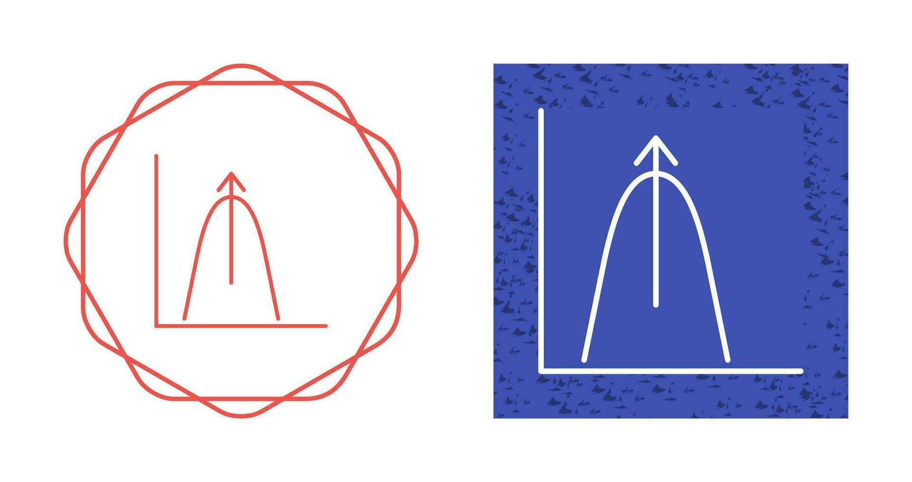 glockenförmiges Diagrammvektorsymbol vektor