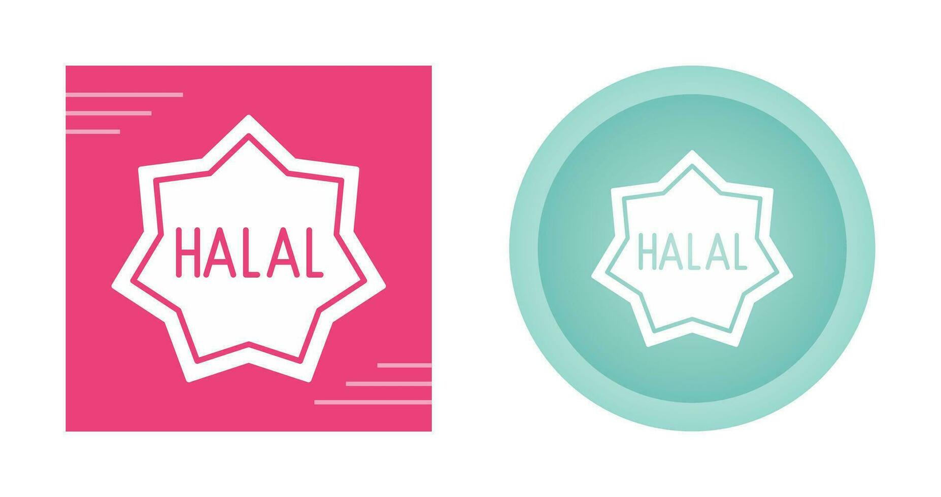 Symbol für Halal-Vektor vektor