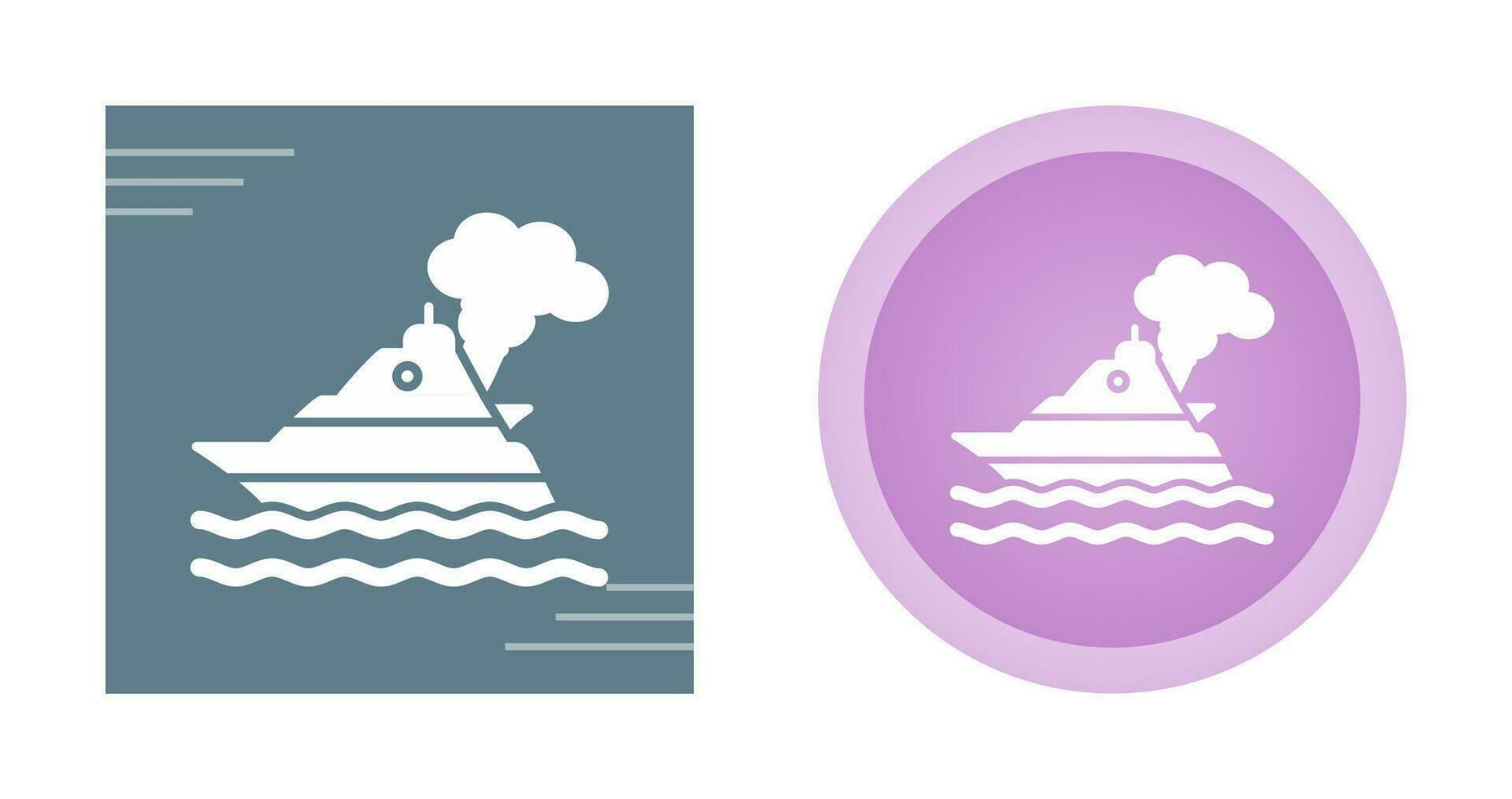 fartyg förorening vektor ikon