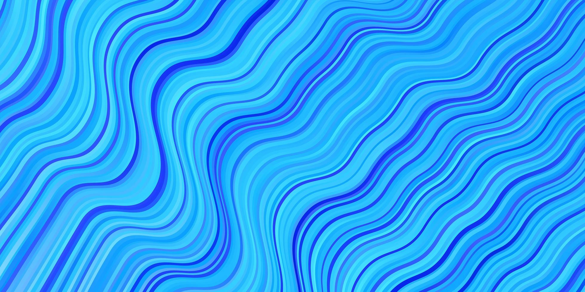 ljusblå vektormall med böjda linjer. färgglad illustration i cirkulär stil med linjer. mall för mobiltelefoner. vektor