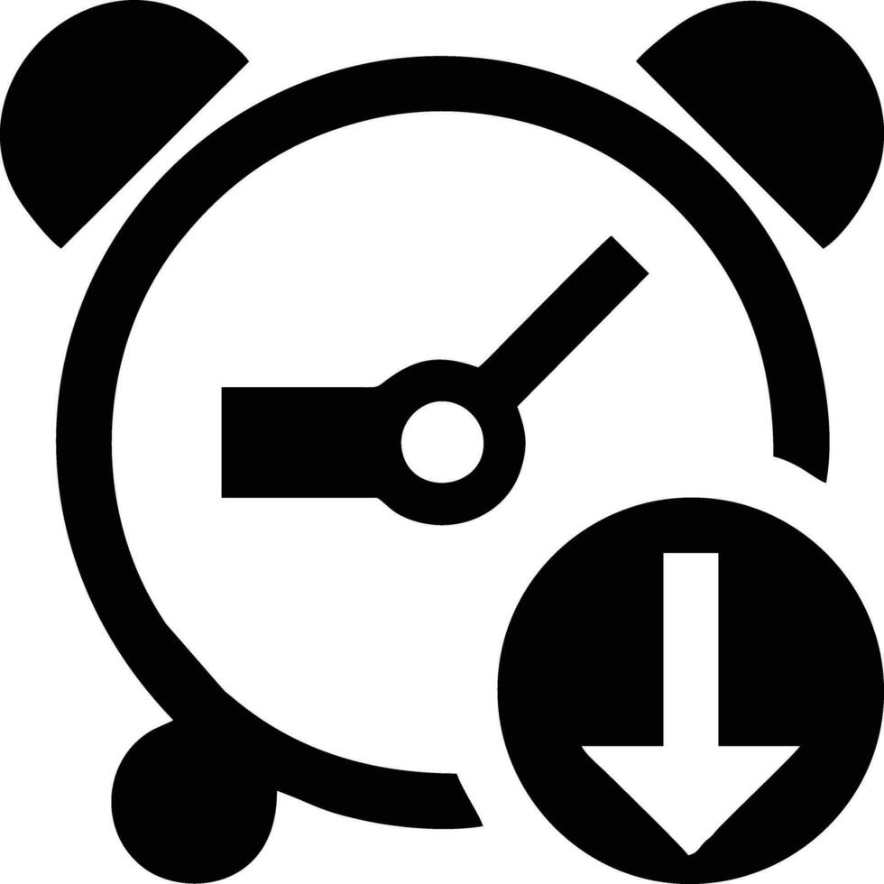 Uhr Symbol Symbol Design Bild. Illustration von das Alarm Uhr Zeit isoliert Vektor Bild. eps 10