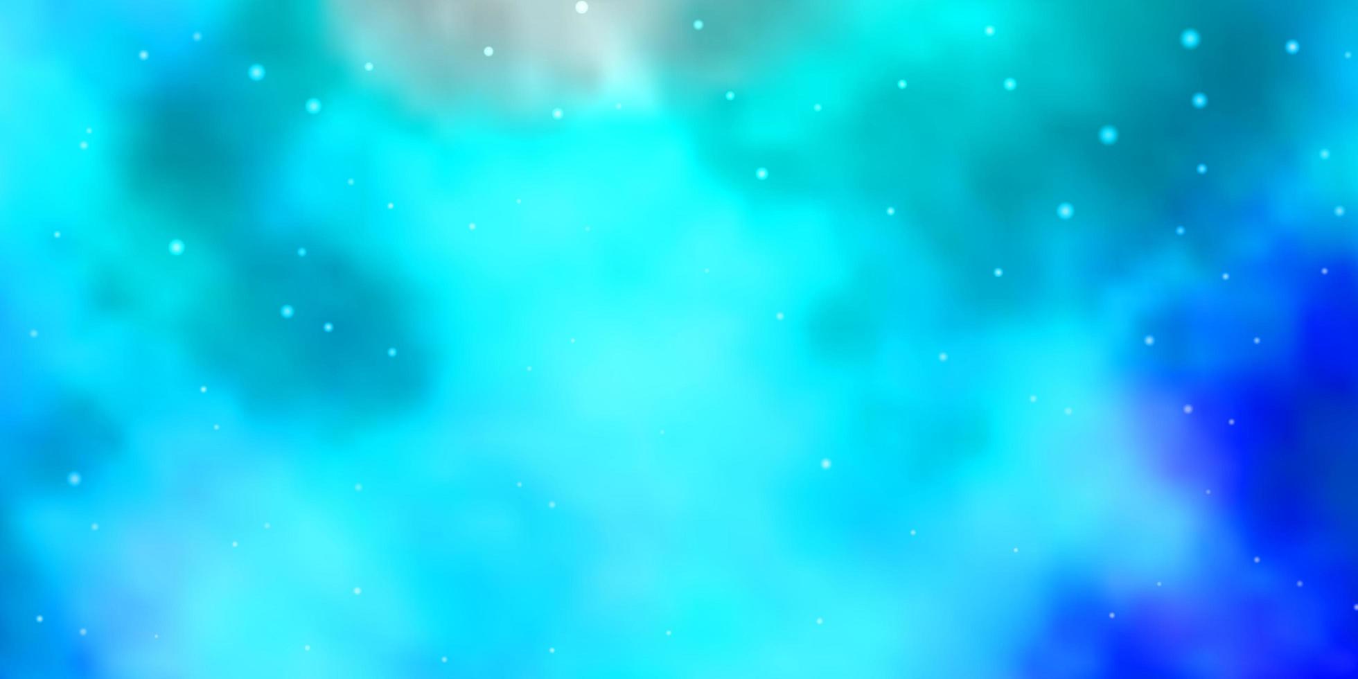 ljusblå vektorbakgrund med små och stora stjärnor. färgglad illustration i abstrakt stil med lutningsstjärnor. mönster för webbplatser, målsidor. vektor