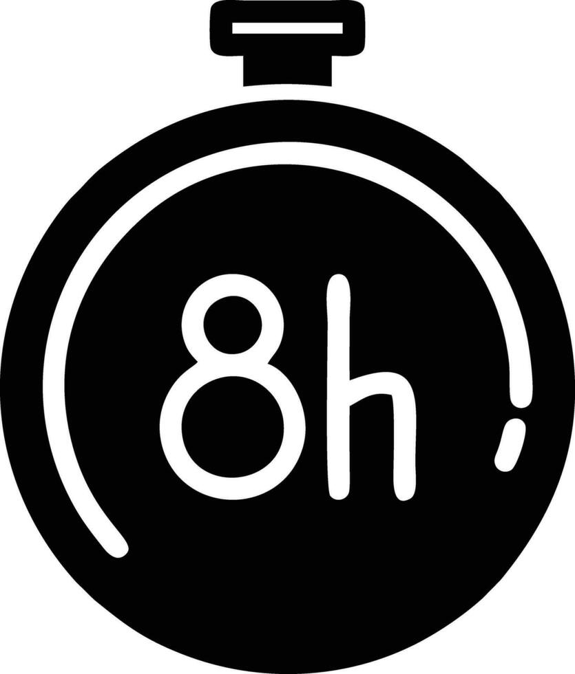 Uhr Symbol Symbol Design Bild. Illustration von das Alarm Uhr Zeit isoliert Vektor Bild. eps 10