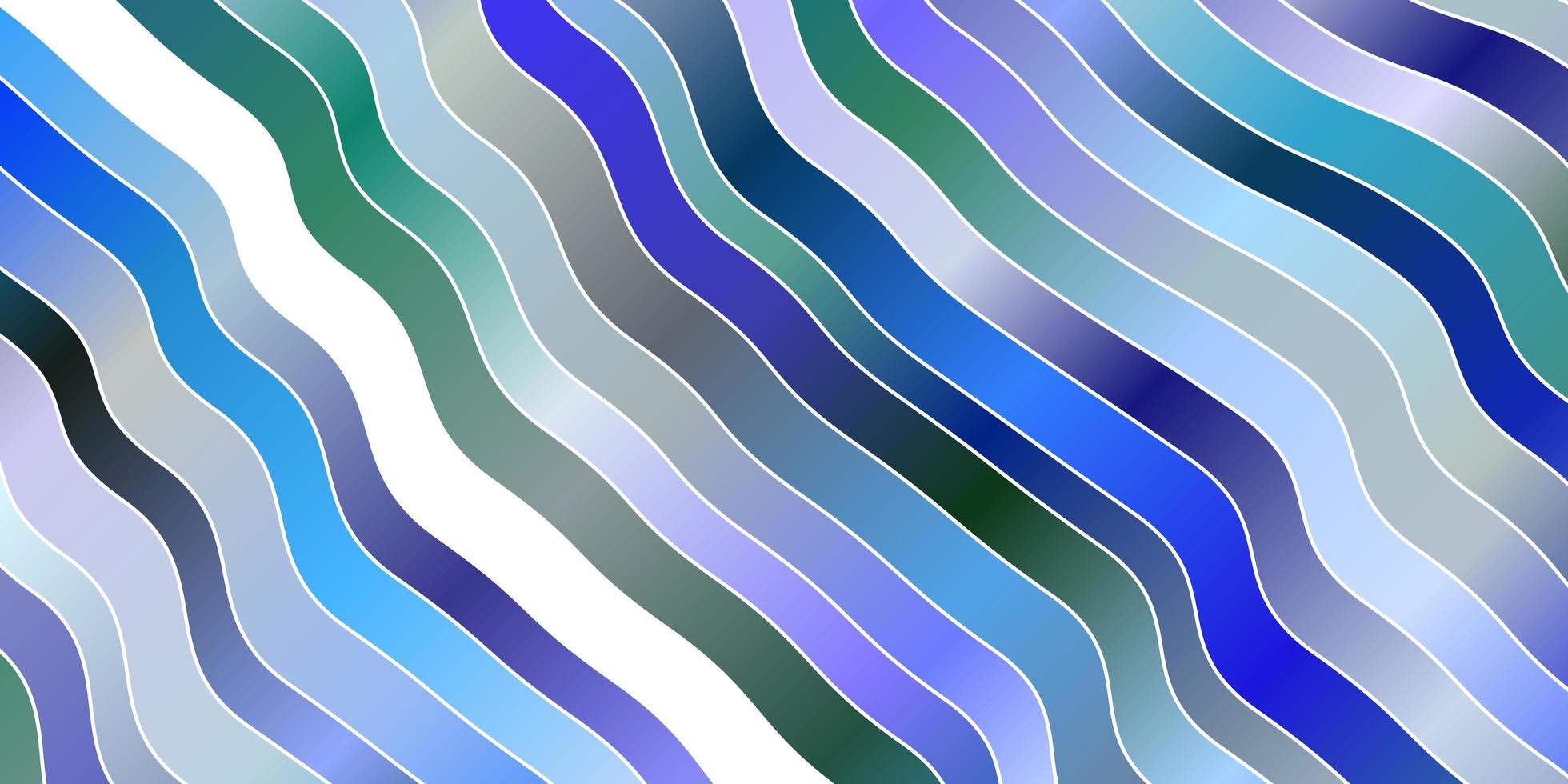 hellblauer Vektorhintergrund mit gebogenen Linien. Illustration im abstrakten Stil mit Farbverlauf gebogen. Vorlage für Handys. vektor