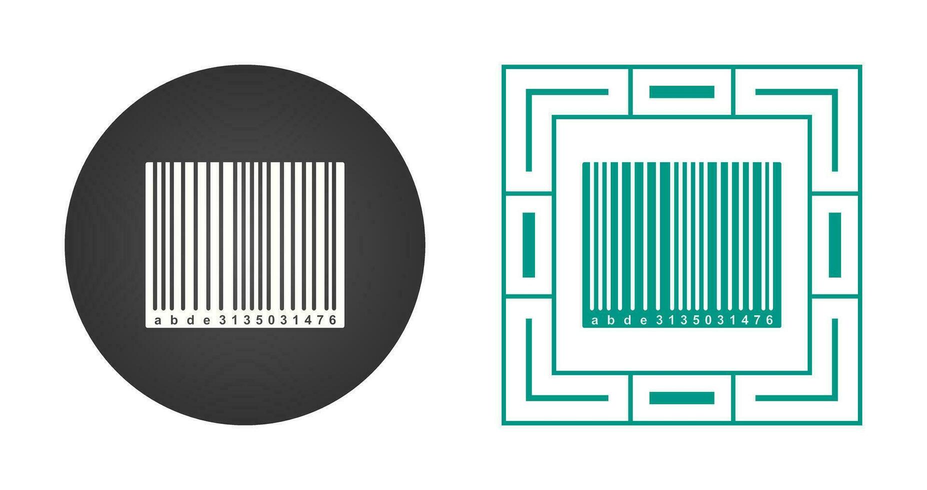 Barcode-Vektorsymbol vektor