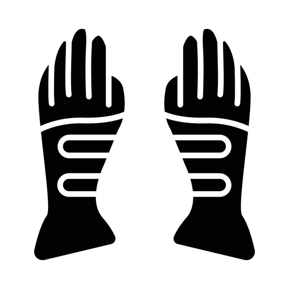 Handschuhe Vektor Glyphe Symbol zum persönlich und kommerziell verwenden.