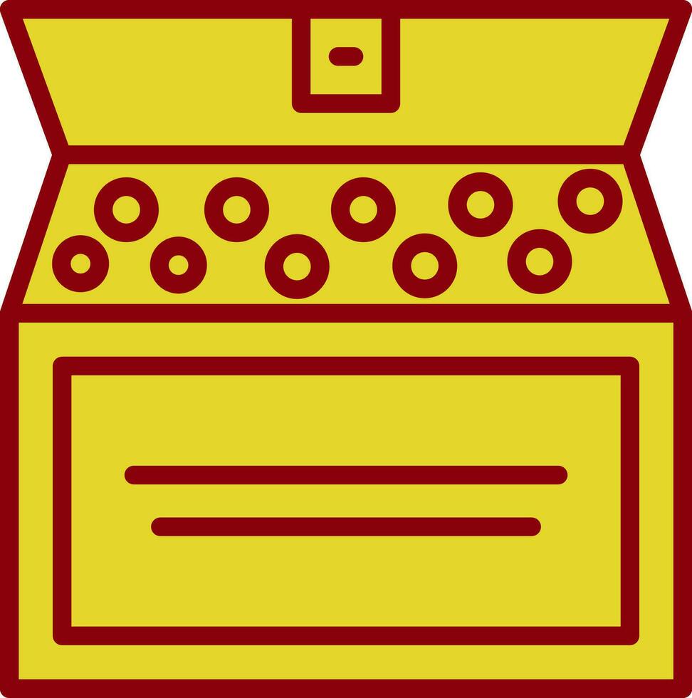 Schatz-Vektor-Icon-Design vektor