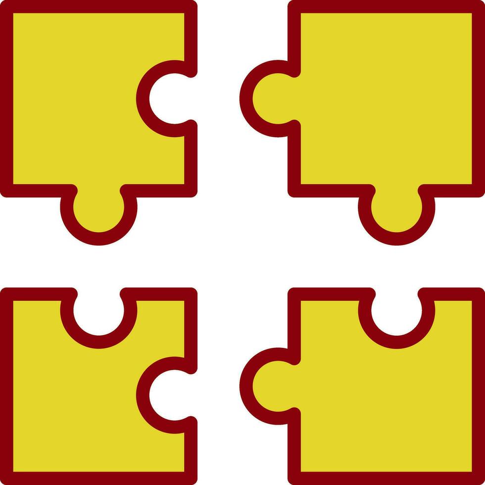 Puzzle-Vektor-Icon-Design vektor