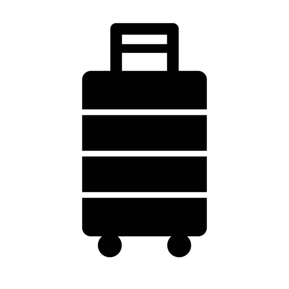 bagage vektor glyf ikon för personlig och kommersiell använda sig av.