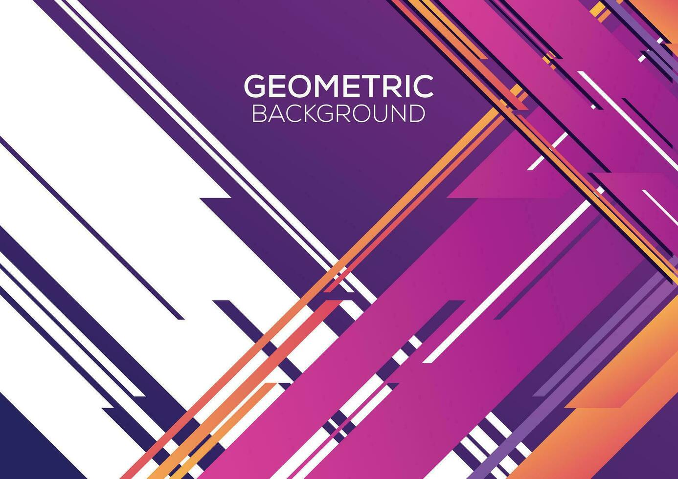 modern geometrisch Hintergrund minimalistisch Design Gradient lila vektor