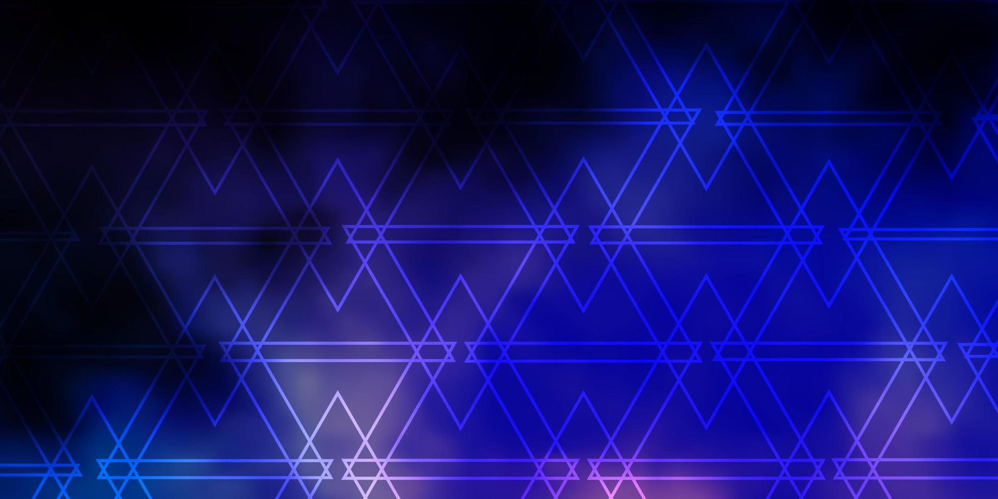 dunkelrosa, blauer Vektorhintergrund mit polygonalem Stil. dekoratives Design im abstrakten Stil mit Dreiecken. Muster für Broschüren, Faltblätter vektor
