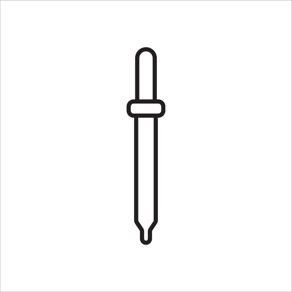 Pipette Symbol Vektor Illustration Symbol