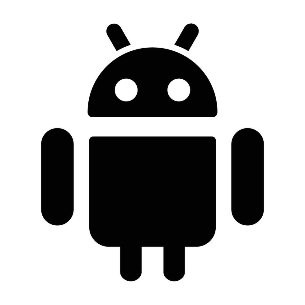 android vektor glyf ikon för personlig och kommersiell använda sig av.