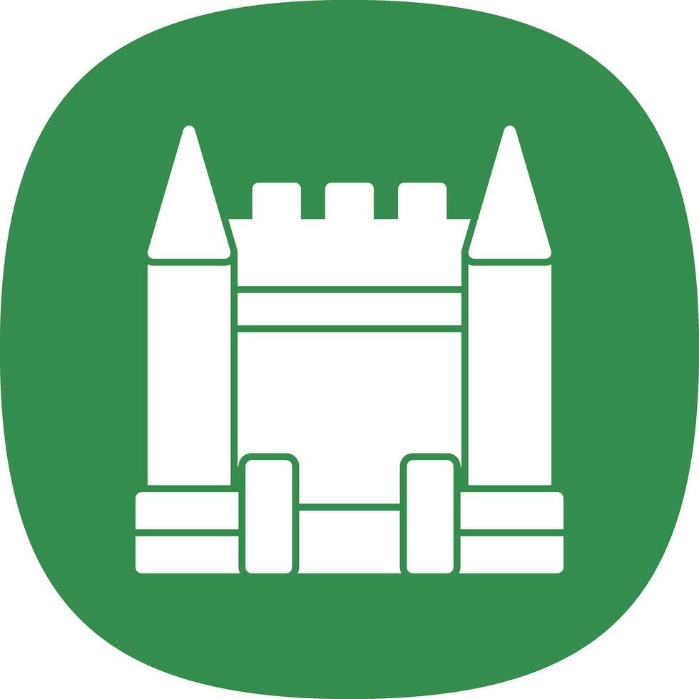 aufblasbar Schloss Vektor Symbol Design