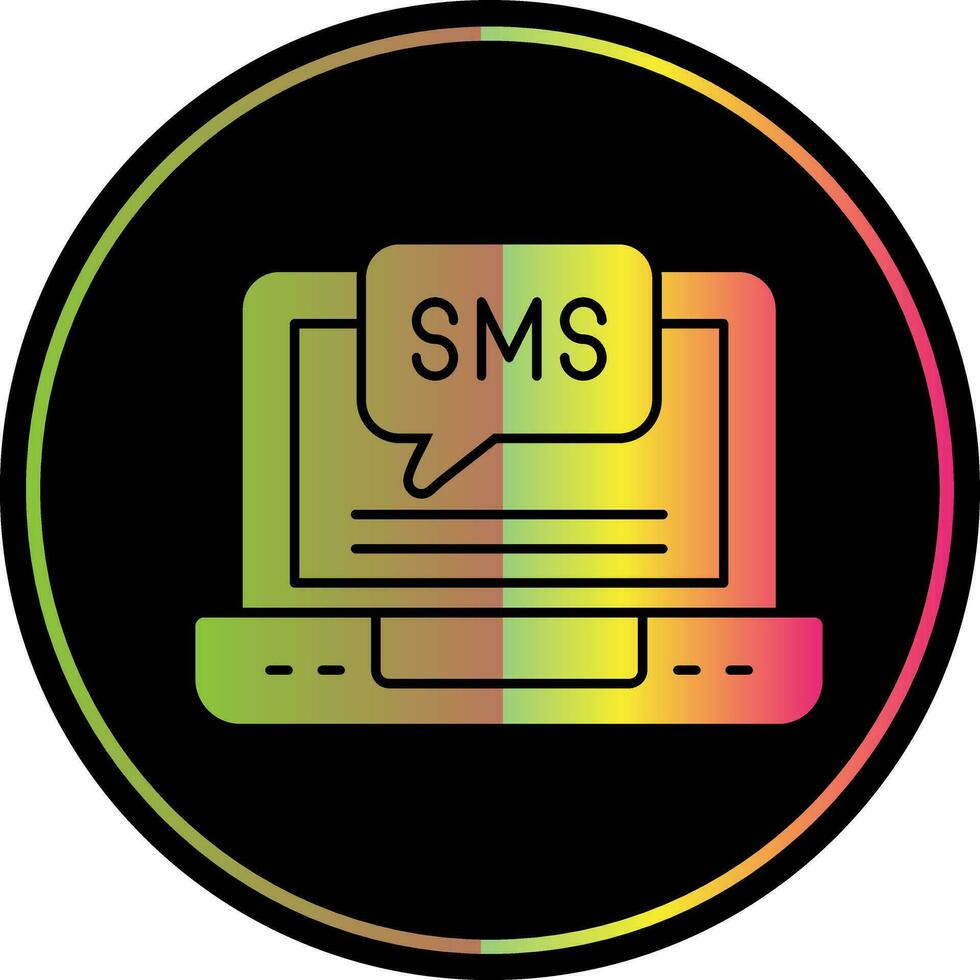 SMS-Vektor-Icon-Design vektor