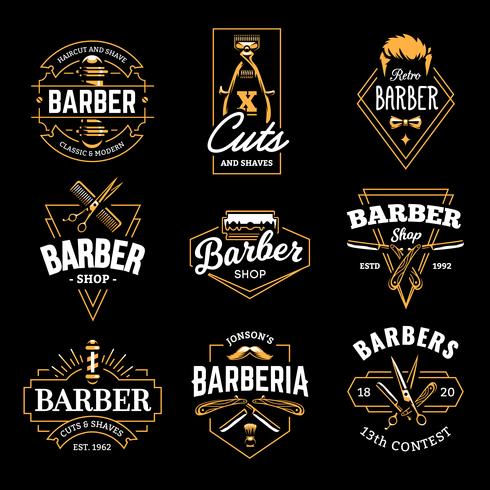 Barber Shop Vector Retro Emblem